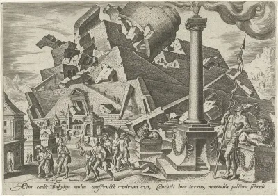 De vernietiging van de toren van Babel
