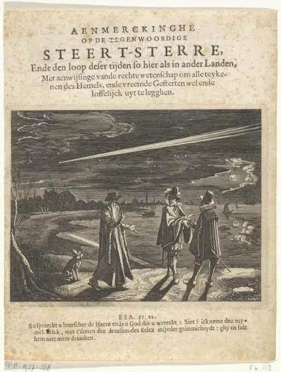 De verschijning van een komeet in november 1618