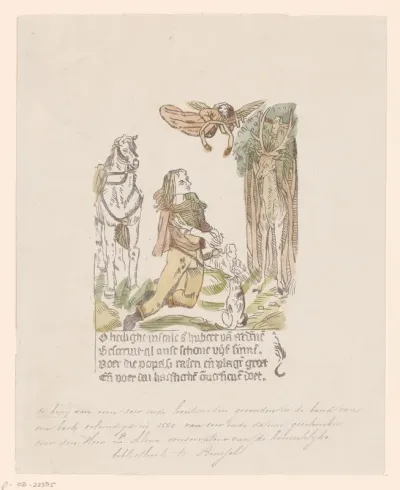 De verschijning van het hert aan de heilige Hubertus