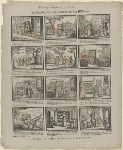 De vertelling van Klein Duimpje met den wildeman