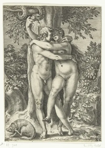 De verzoeking van Adam en Eva
