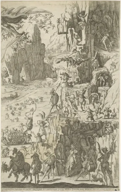 De verzoeking van de heilige Antonius (rechter deel)