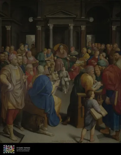 De Viglius-triptiek: Christus als twaalfjarige in de tempel