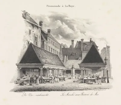 De vismarkt in Den Haag