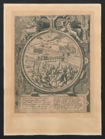 De vlucht van de Duitse troepen uit de citadel op 1 augustus 1577