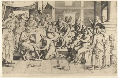 De voetwassing van Petrus