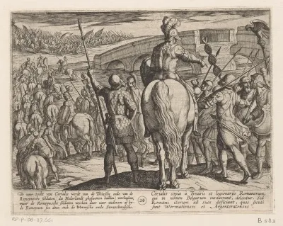 De voorhoede van de nieuwe Romeinse troepen keert terug