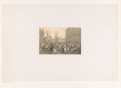De Vrijheidsboom op den Dam, op den 19n Januarij 1795