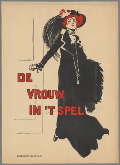 De vrouw in het spel