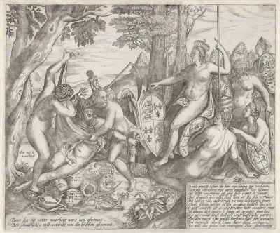 De Waarheid en de Tijd onthullen het broedsel van de paus, ca. 1585