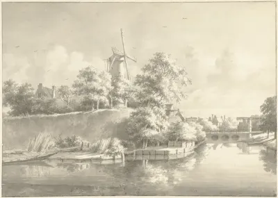 De Wal te Utrecht, kijkend op de Tolsteegpoort