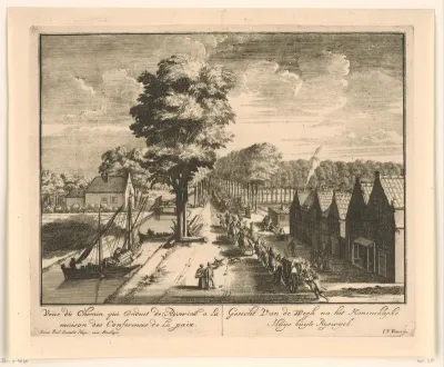 De weg naar het Huis ter Nieuburch in Rijswijk, 1697