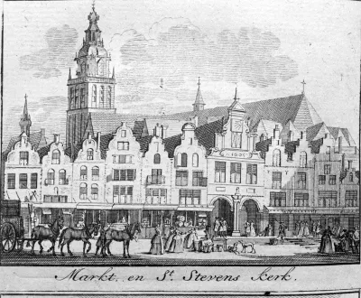 De westwand; gravure uit de Arkstee