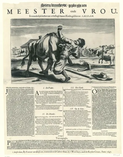 De wreedheid van de stier, 1647
