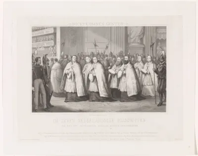 De zeven Nederlandsche Bisschoppen die aan het Vatikaansch Koncilie hebben deelgenomen