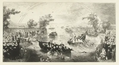De zielenvisserij: allegorie op de ijverzucht van de verschillende religies tijdens het Twaalfjarig Bestand tussen de Nederlandse Republiek en Spanje