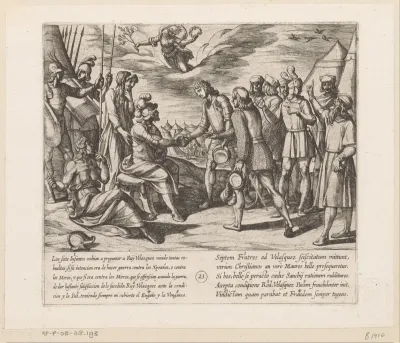 De zonen van Lara bieden Ruy Velazquez hun hulp aan en hij sluit valselijk vrede met hen