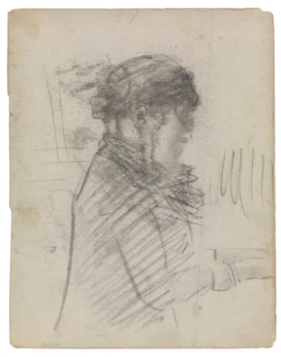 De zuster van Ensor aan het klavier