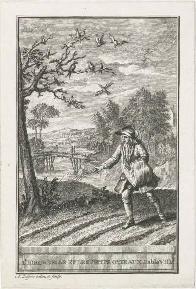 De zwaluw en de vogeltjes