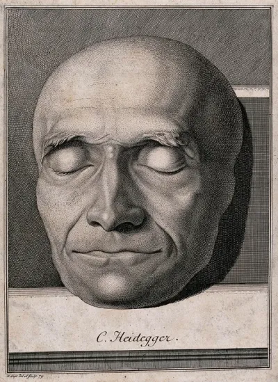 Death-mask of a man, possibly of C