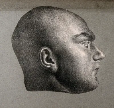 Death mask of Martin, a parricide