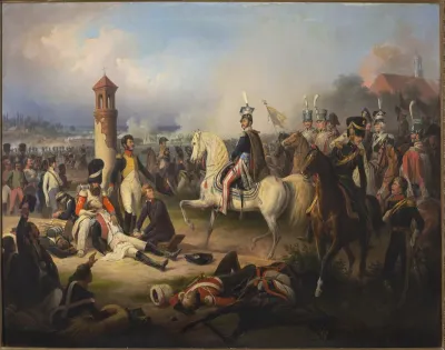 Death of Cyprian Godebski in the Battle of Raszyn