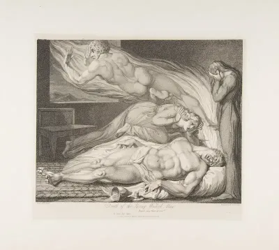 Death of the Strong Wicked Man, from "The Grave," a Poem by Robert Blair