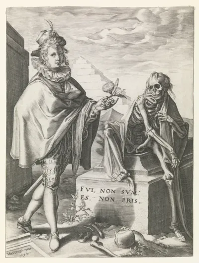 Death surprising a young man