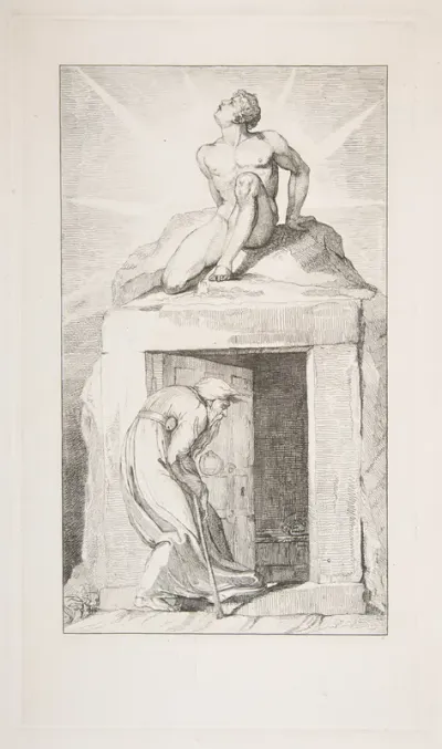 Death's Door, from "The Grave," a Poem by Robert Blair
