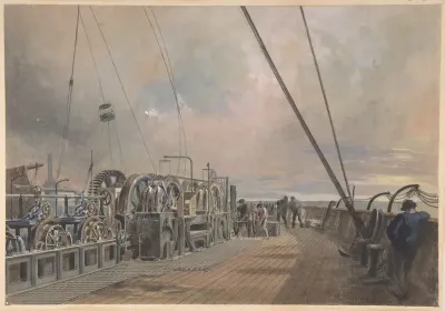 Deck of Great Eastern, Aft: the Paying-out Machinery