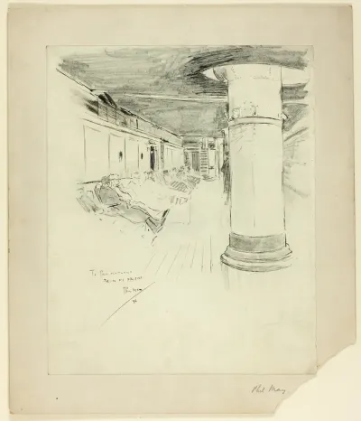 Deck of Steamer