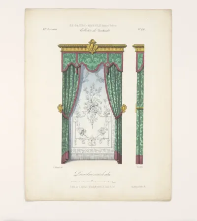 "Décor d'une croisée de salon.", aus: Le Garde-meuble
