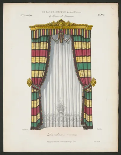 Décor de Croisée. Cuivre estampé. Aus: Le Garde-meuble