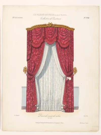 "Decor de croisée de salon. Bois doré.", aus: Le Garde-meuble