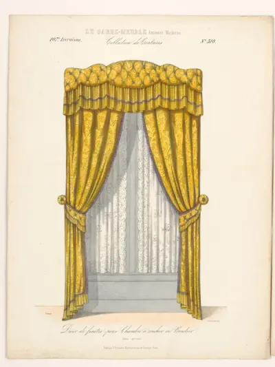 "Décor de fenétre pour Chambre a coucher ou Boudoir", aus: Le Garde-meuble