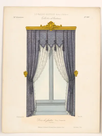 "Décor de fenétre. Têtes flamandes. (Bois doré.)", aus: Le Garde-meuble