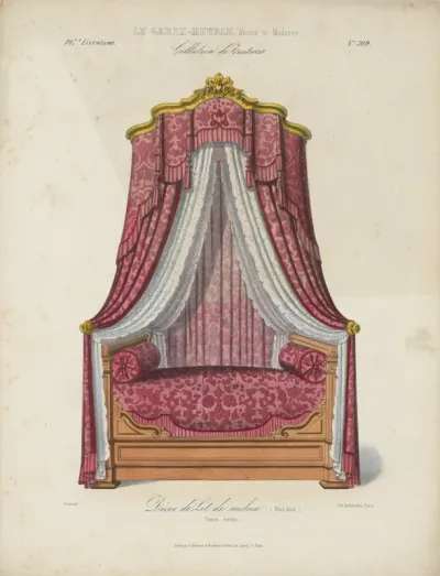 "Décor de lit (Bois doré. Genre simple)", aus: Le Garde-meuble