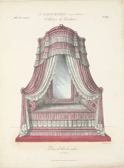 "Décor de lit de milieu", aus: Le Garde-meuble