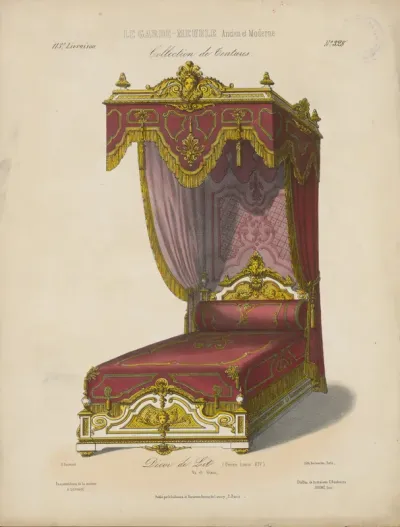 "Décor de lit (genre louis XIV)", aus: Le Garde-meuble
