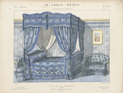 "Décor de lit pompadour", aus: Le Garde-meuble