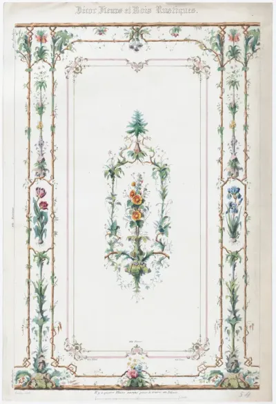 Décor Fleurs et Bois Rustiques.