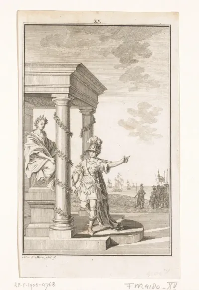 Decoratie bij Albert van Goor in het Oudemanhuispoort te Amsterdam, 1766