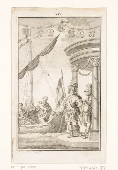 Decoratie bij het huis van de heer G. Wiggers te Amsterdam, 1766