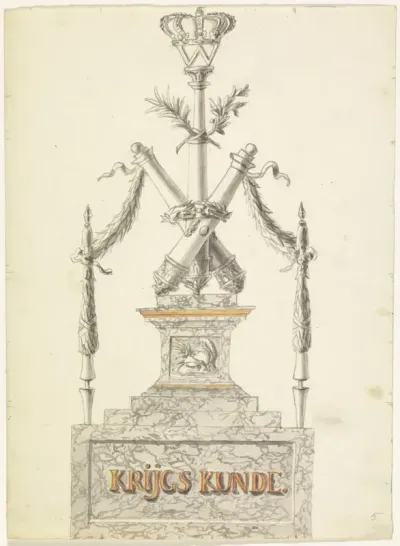 Decoratie op de Keizersgracht bij de Leidsestraat, 1816