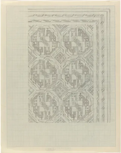 Decoratief ontwerp met geometrisch motief