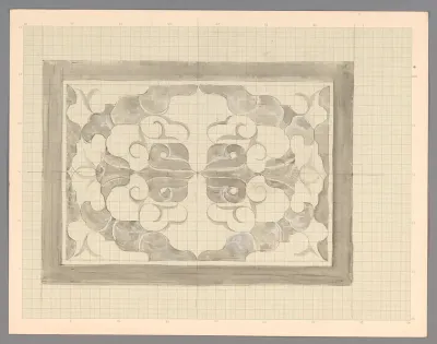 Decoratieontwerp in grijs en wit