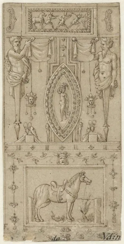 Decoratieve paneelvulling uit de Loggiën van het Vaticaan