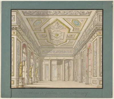 Décoration de sallon pour  Brunoy (Design for the Interior of the Château de Brunoy)