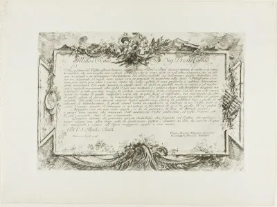 Dedication to Giovanni Bottari, from Some Views of Triumphal Arches and other monuments