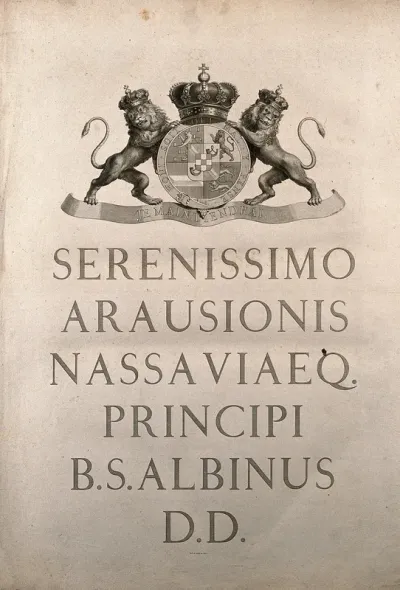 Dedication to William IV, Prince of Orange-Nassau